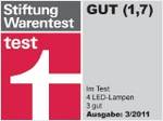 Stiftung Warentest Ausgabe 3/2011 Note: Gut (1,7)