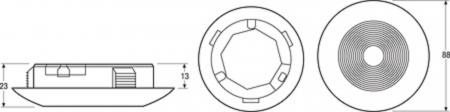 Osram Ledvance Downlight S 840 L80 AL 4000K