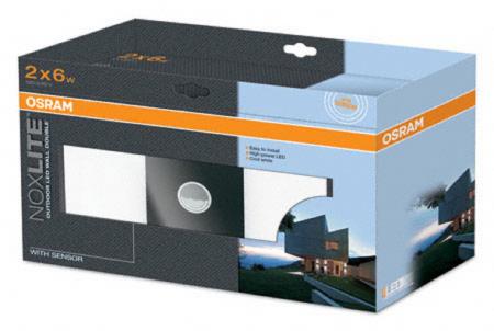Osram NOXLITE� LED WALL Single Sensor 6W mit Bewegungs- und Helligkeitssensor