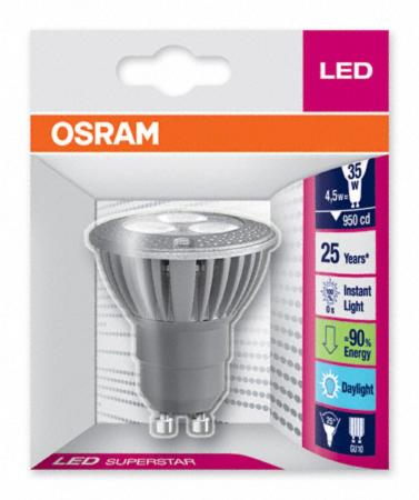 OSRAM Superstar PAR16 20 GU10 LED-Strahler 25� Warm weiss wie 35W Halogen