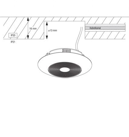 Osram Ledvance Downlight S 830 L80 AL