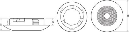 Osram Ledvance Downlight S 830 L80 AL
