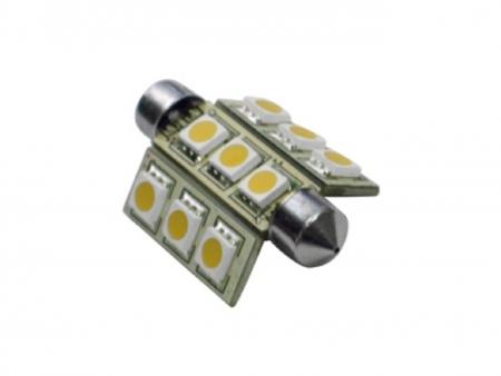 120 Lumen Autolampe 9 SMD LEDs 42-44mm 12V / 24V Soffitte