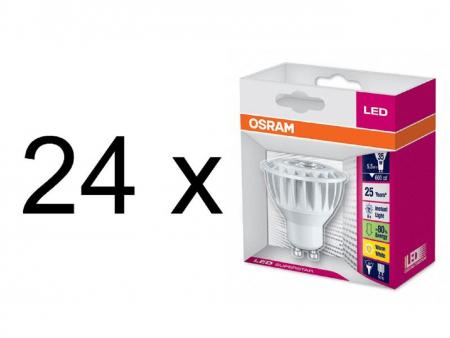 6 x OSRAM Superstar PAR16 35 35� 5.5 Watt dimmbar GU10 Warmweiss