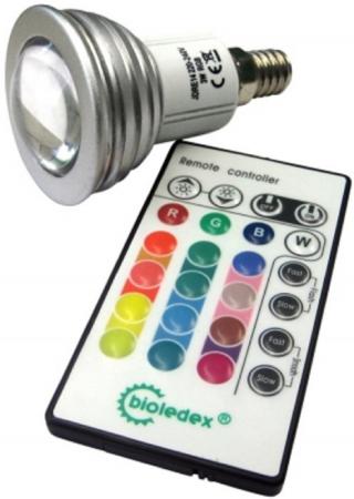 RGB LED Strahler E14 - Multicolor Farbwechsel mit Fernbedienung