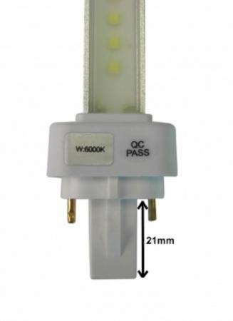 LED Lampe G24d-1 6W 360 Lumen 140� 6000K PL-C 2-Pin