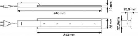 Osram LUMINESTRA eco LED 7W/830 Warmweisse Lichtleiste mit Ein-/Ausschalter