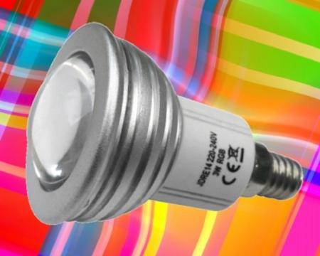 RGB LED Strahler E14 - Multicolor Farbwechsel mit Fernbedienung