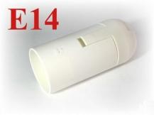 E27 Fassung 230V Thermoplast Weiss