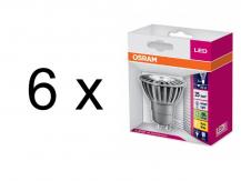 6 x OSRAM Superstar PAR16 35 35� 5.5 Watt dimmbar GU10 Warmweiss