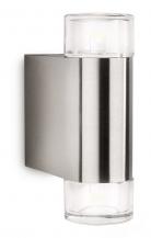 PHILIPS LEDINO 16380/47/16 Wandleuchte 2x5W Edelstahl Au�enleuchte