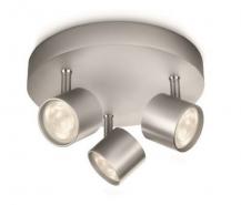 PHILIPS Cyl 56243/48/16 3er Rondell LED Deckenleuchte 3x4W 690lm grau