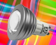 RGB LED Spot GU10 - Mehrfarbige Farbwechsel LED RGB Lampe mit Fernbedienung