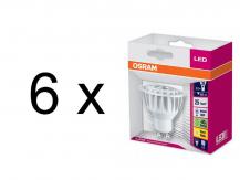 6 x OSRAM Superstar PAR16 35 35� 5.5 Watt dimmbar GU10 Warmweiss