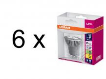 6 x OSRAM Superstar PAR16 35 25� GU10 Warmweiss wie 35W