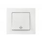 Preview: Günsan Moderna Klingeltaster Taster-Klingel Unterputz Weiss
