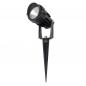 Preview: Robuster LED Erdspieß Strahler aus Aluminium ECO IP65 7,5W 3000K 70° schwarz Mobilux 02000099