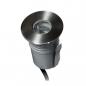 Preview: Hochwertiger LED Bodeneinbaustrahler EASY 3W IP67 45° 3000K asymmetrisch silber Mobilux