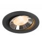 Preview: SLV 1009815 NUMINOS® MOVE L Deckeneinbauleuchte schwarz/chrom 2700K 40° CRI90 schwenkbar -  Einbau Ø 14,5cm
