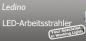 Preview: Aktion: Nur noch angezeigter Bestand verfügbar - Ledino Profi LED-Akkustrahler HORN 15W mit Music Bluetooth Baustrahler mit Powerbank