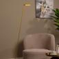 Preview: Lucide Stehlampe LAVALE – LED Leselampe mit Touchdimmer Ockergelb