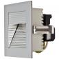 Preview: EVN 239414 Wandeinbauleuchte Silber quadratisch G9 230 V AC dimmbar mit strukturiertem Reflektor für indirektes Licht Einbaumaße 78 x 71 x 65 mm