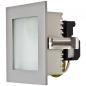Preview: EVN 239514 Wandeinbauleuchte Aluminium G9 230 V AC dimmbar mit opaler Glasabdeckung 25 W für Innenbereiche Einbaumaße 78 x 71 x 65 mm