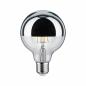 Preview: Paulmann 28673 LED G95 Kopfspiegel 600lm E27 2700K 6.5W silber dimmbar