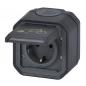 Preview: Legrand 069784L Plexo New Feuchtraum-Steckdose 230V 16A mit Fahrrad-Markierung Anthrazit