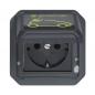 Preview: Legrand 069818L Plexo New EV-Steckdose Green’Up 230V 16A Feuchtraum Anthrazit