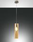 Preview: Sintesi Pendelleuchte 1-flammig dimmbar in Amber aus Borsilicatglas von Fabas Luce