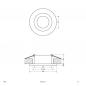 Preview: EVN Decken-Einbaustrahler für GU4 Leuchtmittel rund alu IP20 GZ4 12V EinbauØ47