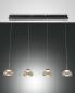 Preview: FABAS LUCE FAB-3547-48-125-01 Arabella LED Pendelleuchte 4-flammig Leiste 32W 3000K Amber Smartluce
