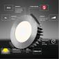 Preview: EVN LED Deckeneinbaustrahler chrom satiniert Tunable White IP54 Badezimmerstrahler 24V/DC 7W 2700K-6500K
