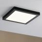 Preview: Paulmann 70985 WallCeiling Abia LED-Panel 300x300mm 22W Schwarz matt Kunststoff