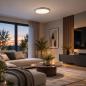 Preview: Paulmann 70992 Atria Shine LED-Panel 22W 2300 lm 3000K warmweiß 3-Step-dimmbar Ø 420 mm chrom matt