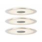 Preview: Paulmann 92543 Premium Einbauleuchte Set Whirl rund LED 3x6W 150mm Alu gedreht/Satin