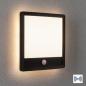 Preview: Paulmann 94665 LED Außenpanel Lamina Backlight Bewegungsmelder IP44 eckig warmweiß 14,5W Schwarz