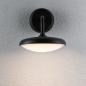 Preview: Paulmann 94758 LED Außenwandleuchte Nostro modern seewasserresistent Spritzwasser geschützt rund 180x250mm warmweiß 10W Anthrazit Aluminium