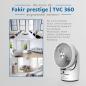 Preview: Fakir prestige TVC 360 Tischventilator weiß/schwarz