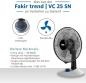 Preview: Fakir Trend Tischventilator VC 25 SN  in Weiß/Schwarz 4 Stufen, Oszillation horizontal, einstellbarer Neigungswinkel