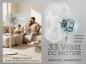 Preview: Fakir 6970009 Standventilator VC 80 DC weiß