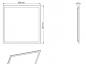 Preview: Radium LED Rasterleuchte Essence Panel 625 33W 3700lm 3000K warmweiß 110° UGR22 IP40 620x620mm