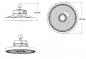 Preview: Radium LED Hallenleuchte Star DALI 60-100W 16000lm 4000/5000/6500K CCT 60/90/110° IP65