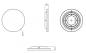 Preview: Radium LED Aufbauleuchte Star 28-36W 4680lm 3000/4000/6000K CCT Ø450mm IP54 IK10