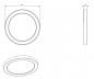 Preview: Radium LED Downlight Star Multi 24W 2880lm 3000/4000/5700K CCT 110° Ø330mm IP20 Deckenausschnitte von 50 bis 260 mm