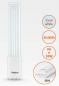 Preview: Radium LED Essence Long RL-LONG18 840/2G11 UN LED-Kompaktlampe 8W 4000K Neutralweiß