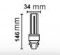Preview: Radium LED EssenceDuo/E RL-DUO/E18 830/G24Q-2 HF G24q 7W 3000K Warmweiß EVG