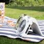 Preview: UNOLD 86517 Akku-Solar Standventilator Camping grau