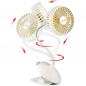 Preview: UNOLD Breezy Clipp 86680 Tischventilator weiß/gelb